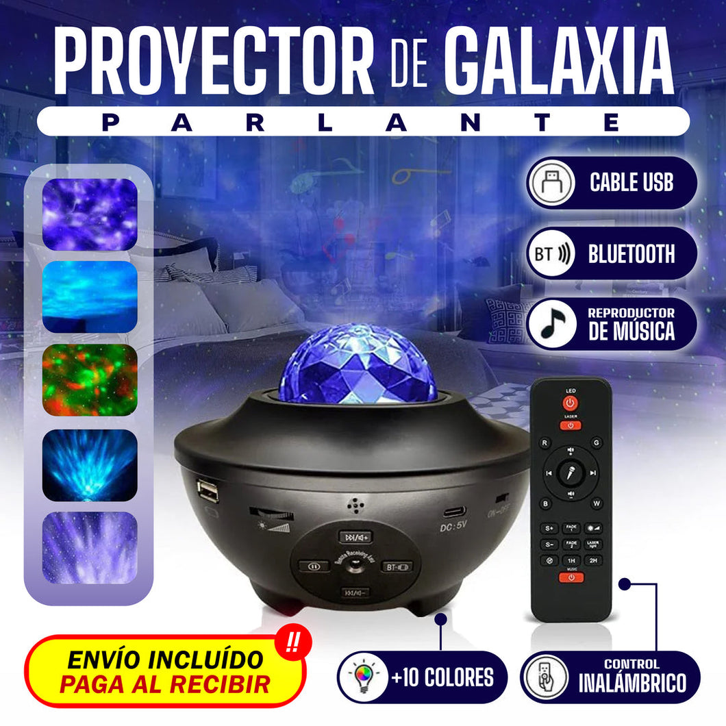 Proyector de Galaxia con altavoz Bluetooh + Control remoto 🎁